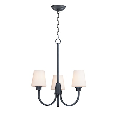 Maxim Lighting Shelter 3-Light 20" Wide Black Chandelier 11823SWBK